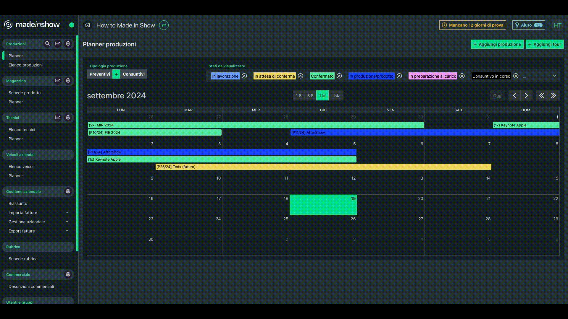 Planner Produzioni _ MIS How to Made In Show